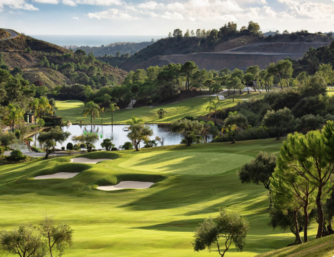 Golf course in the hills near Altezza